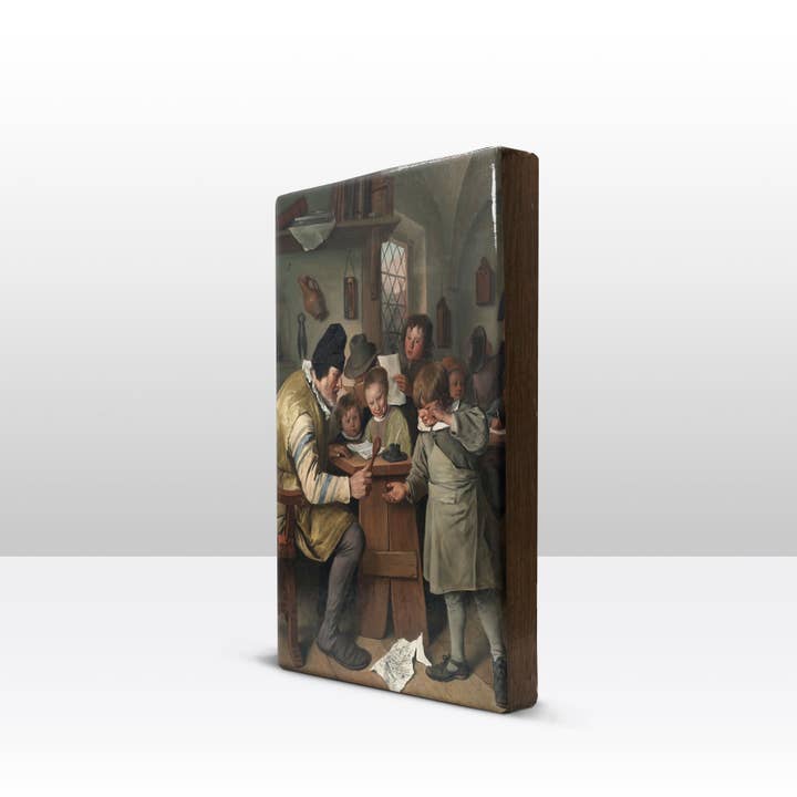 Laqueprint - Vendita all'ingrosso Stampa artistica - Laqueprint, La scuola del villaggio - Jan Steen2