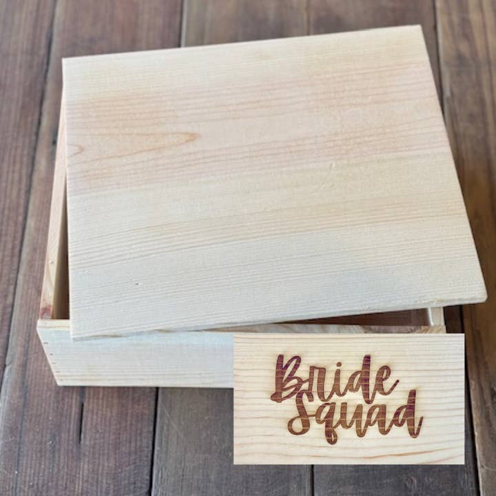 Woodland Wood Box "BRIDE SQUAD" for engroshandel hos Mill 54