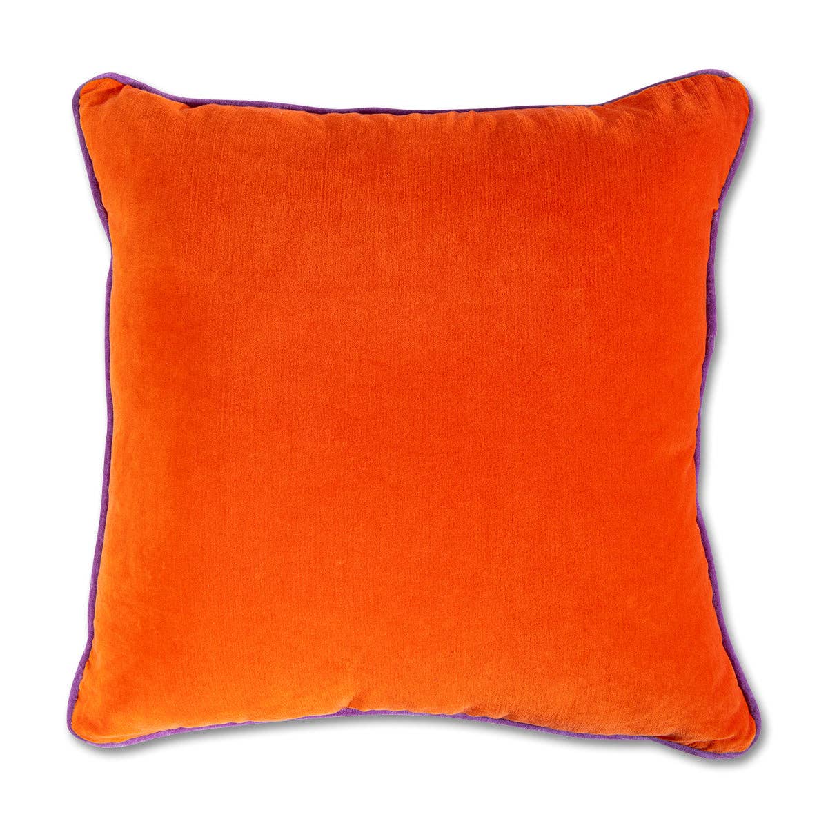 Furbish Studio - Wholesale Throw/Decorative Pillow - Charliss Velvet Pillow - Orange + Lilac - Case Only2