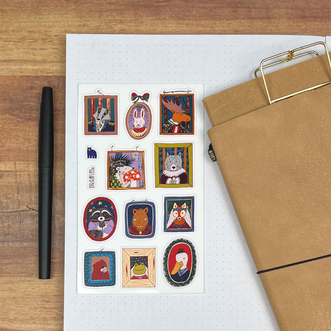 Four Bears Sticker Club - Wholesale Sticker - Animal Portraits1