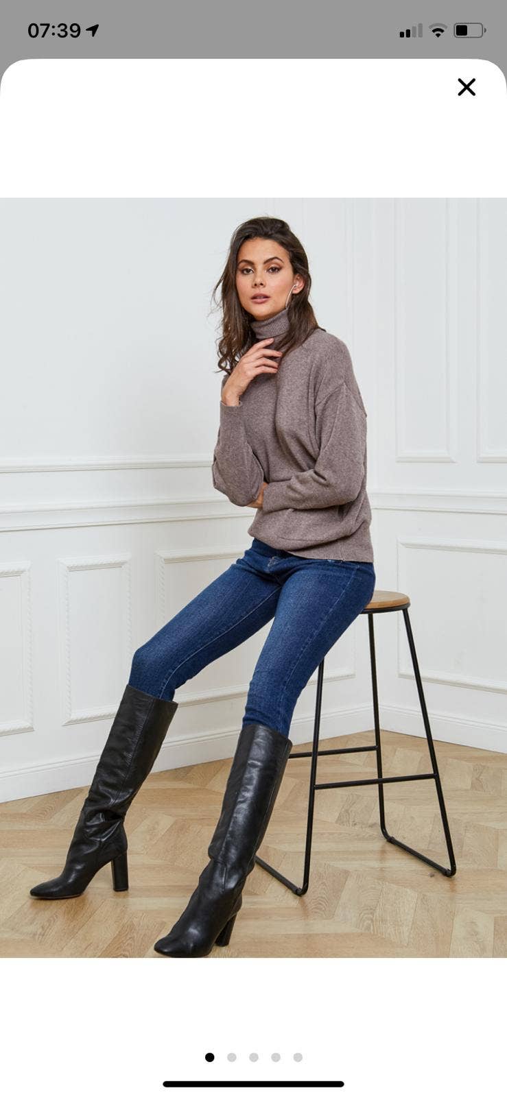 LÉA & LUC – wholesale Knitted jumper – Women′s – Turtleneck sweater with pockets REF. 003013