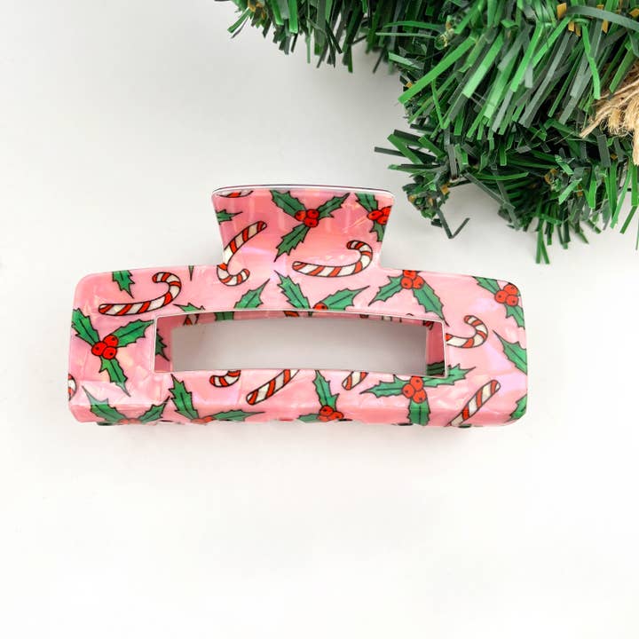 TheDivaSoap - Wholesale Hair Clip - Women's - Christmas Series Rectangular Hair Claw Clips5