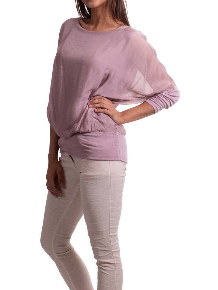 Gigi Moda - Wholesale Blouse - Women's - Sheer Batwing Blouse22