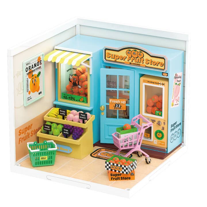 DIY Miniature House Kit: Daily VC Fruit Store for wholesale by Hands Craft