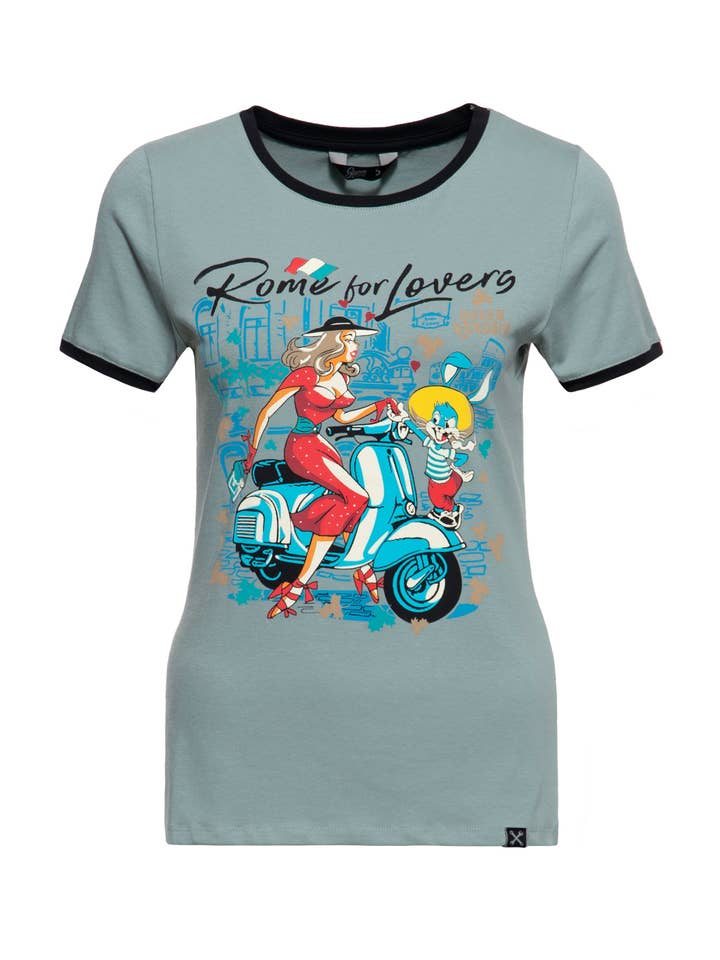 Btex Fashion GmbH / KING KEROSIN - Wholesale T-Shirt - Women's - Rome for Lovers T-shirt