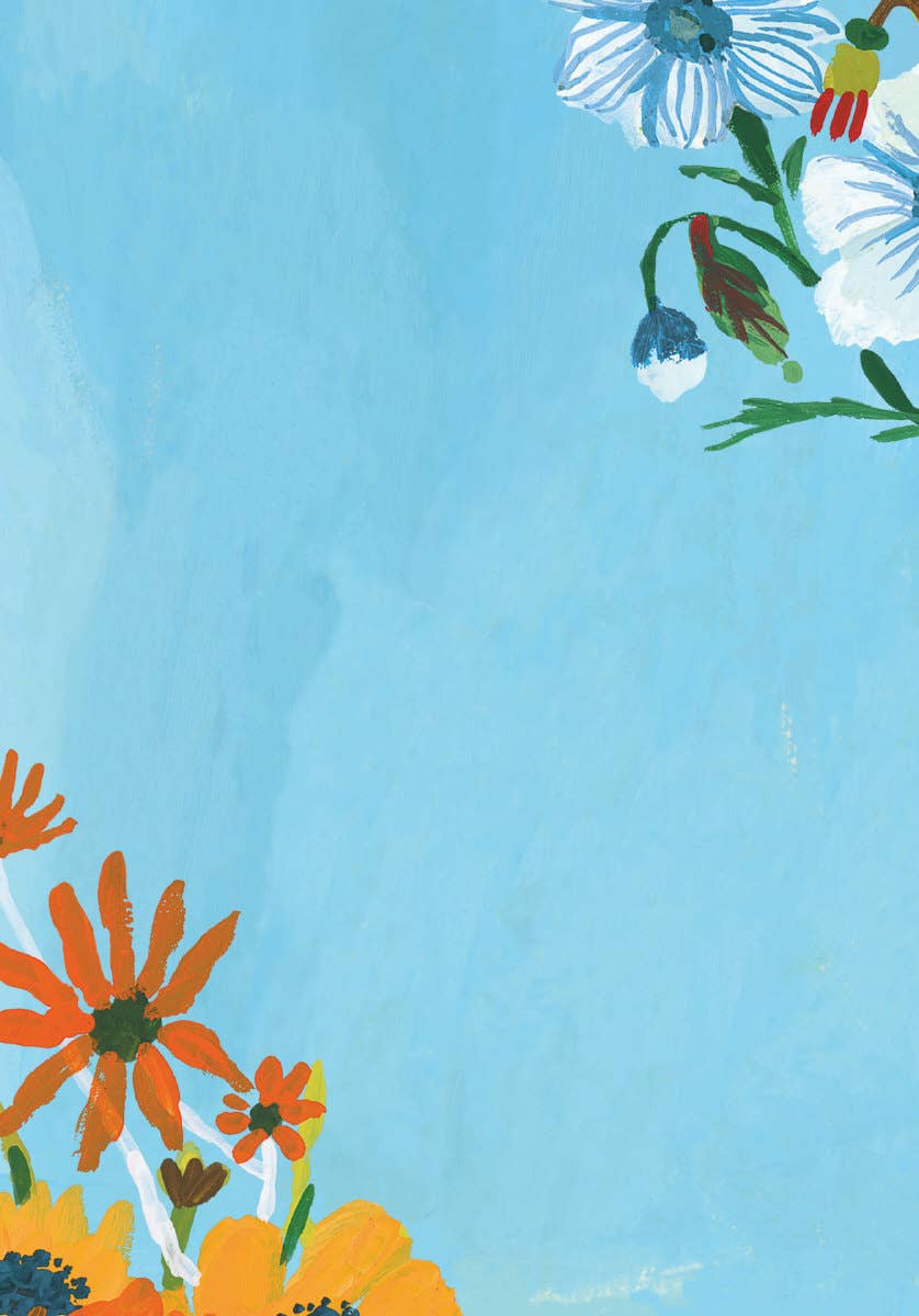 Roger La Borde - Wholesale Stationery/Notecard Set - Flower Field Letter Writing Set  - WS 0702