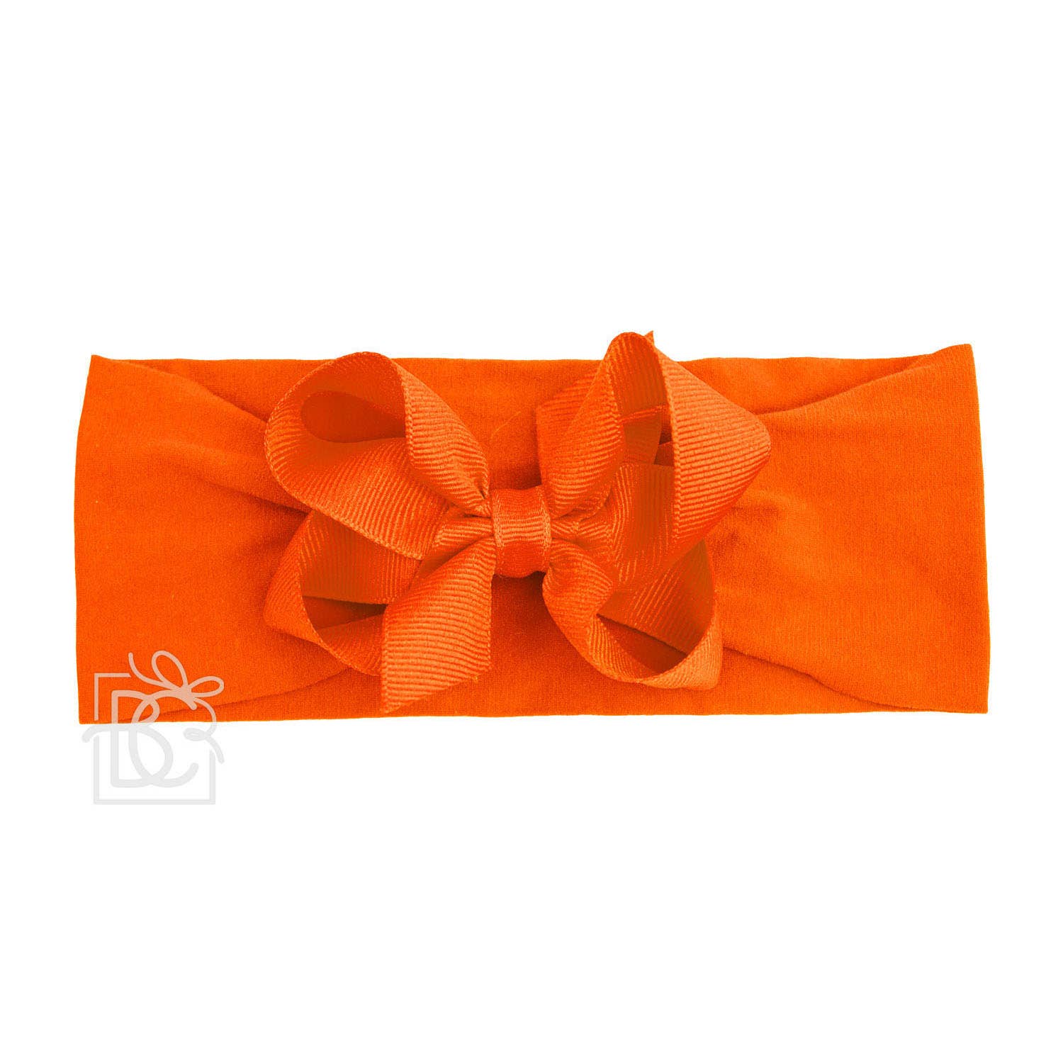 Beyond Creations, LLC - Wholesale Fashion Headband - Kids - WIDE PANTYHOSE HEADBAND W/CLASSIC GROSGRAIN BOW82