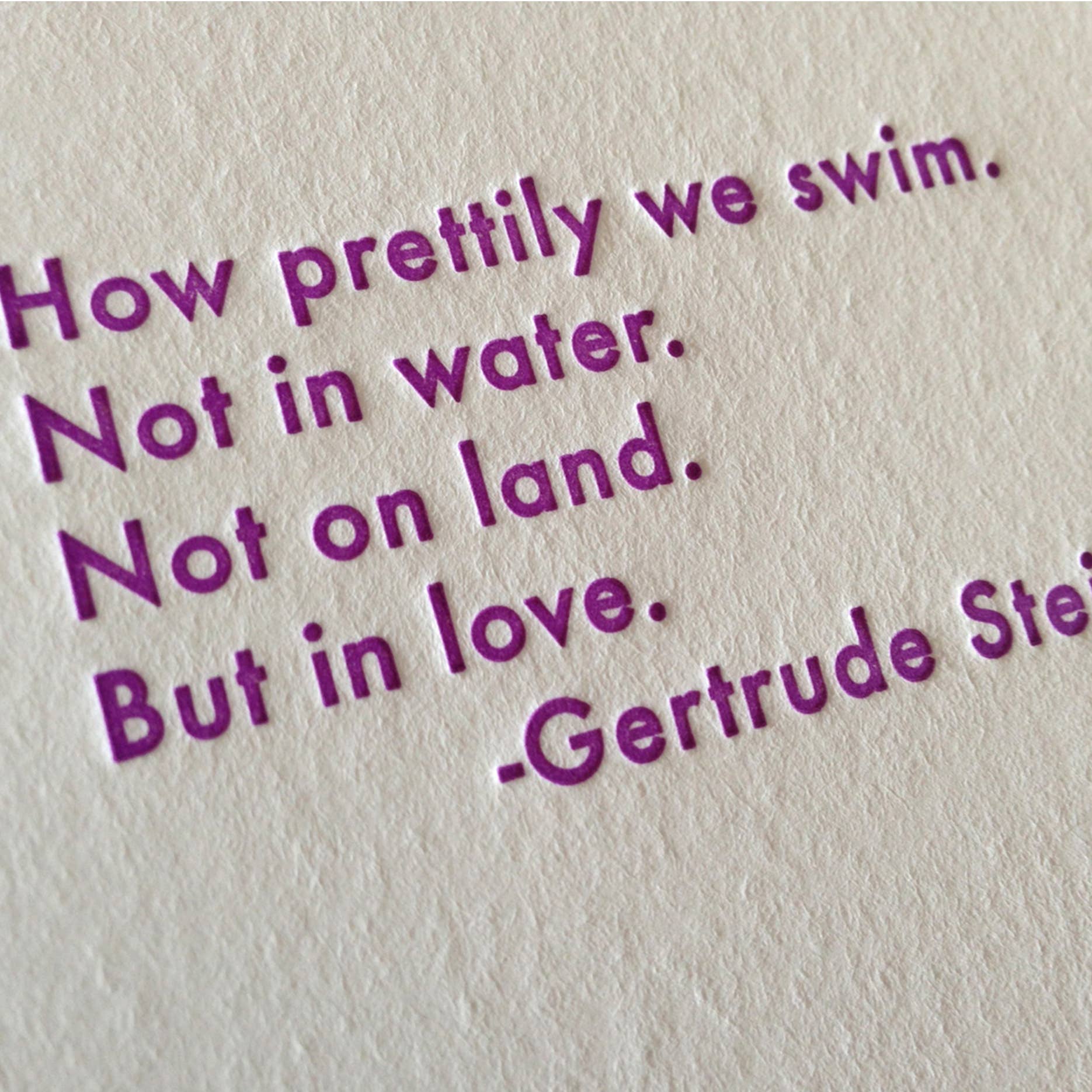 Willowcrest Press - Vendita all'ingrosso Biglietti d'amore - Gertrude Stein - Biglietto di auguri con scritta «How Prettily»1