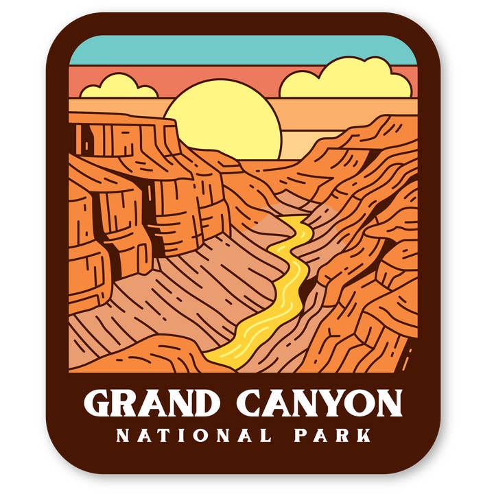 Desk Ornament - Grand Canyon HD Badge for wholesale by Morris Magnets