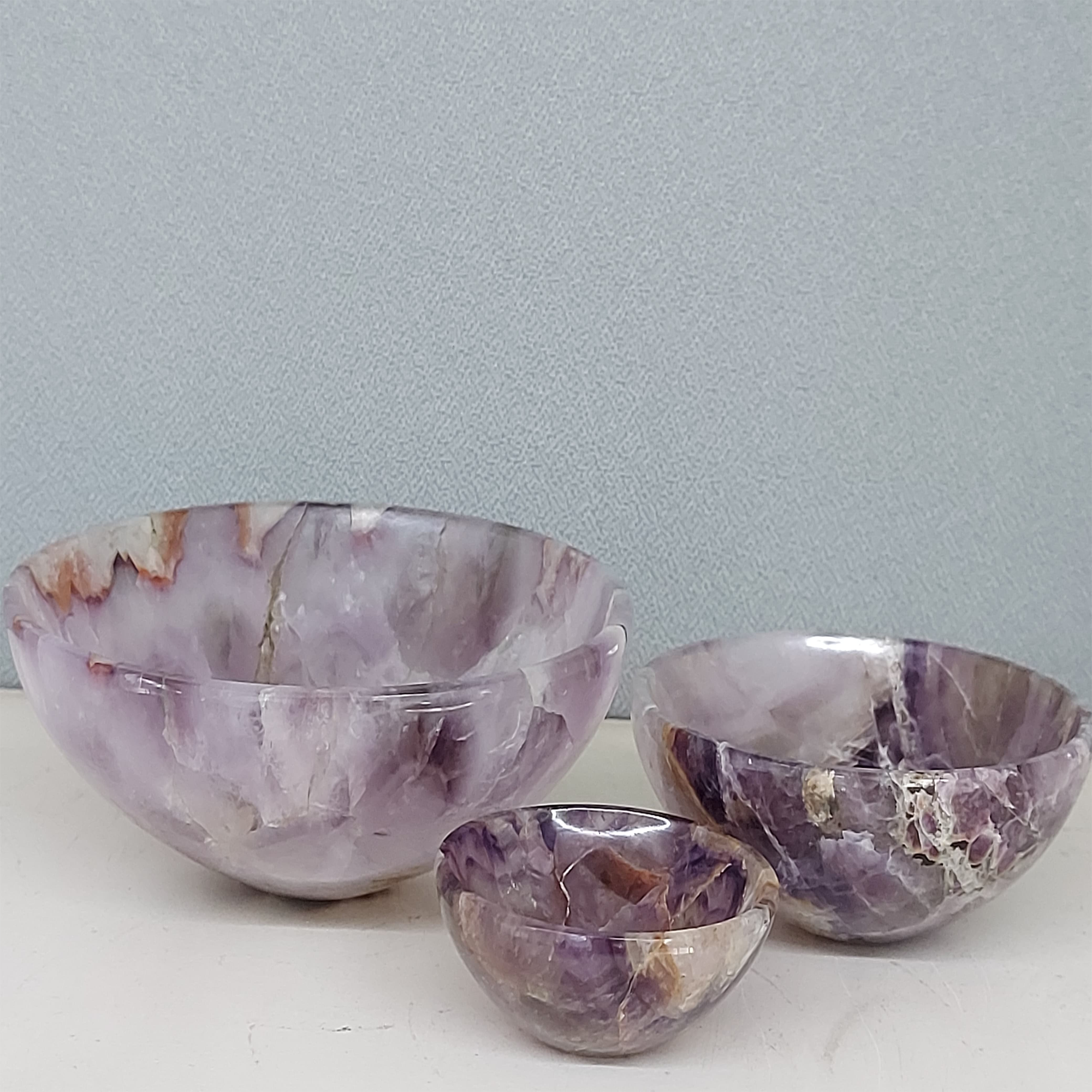 Serein Wellness - Wholesale Crystal Charging Plate - Amethyst Crystal Bowl Gemstone Charging Healing Bowl1