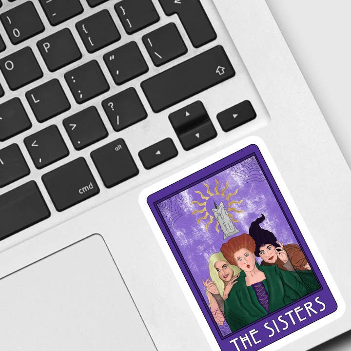 Ace the Pitmatian Co - Wholesale Sticker - The Sisters Tarot Card Sticker1