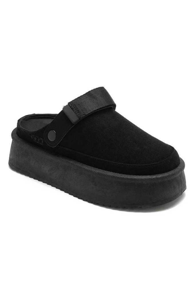 Joia Paris – wholesale Clogs – Women's – Fur-lined wedge clog with adjustable straps RU-170