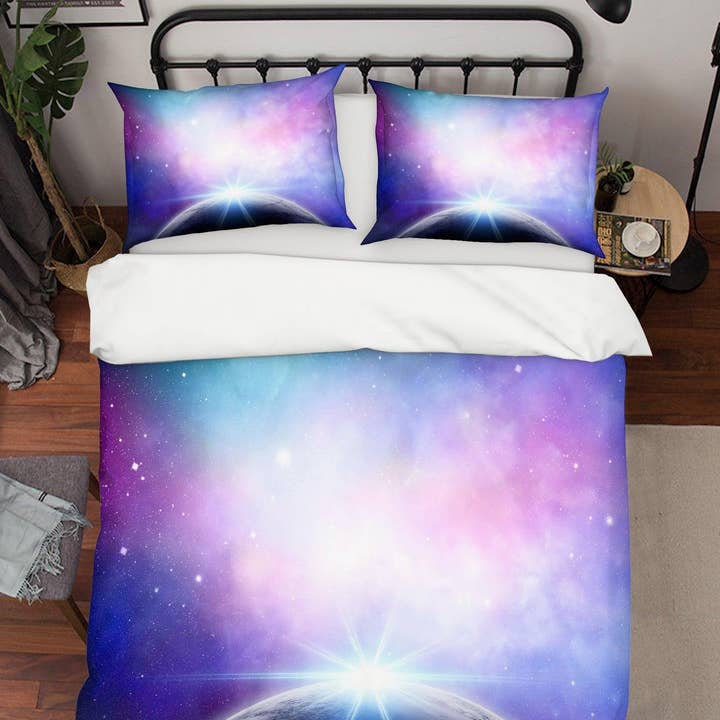 Jess Art Decoration - Wholesale Bedding set - 3D Planet Universe Space Star Quilt Cover Set Bedding Set Duvet Cover Pillowcases SF750