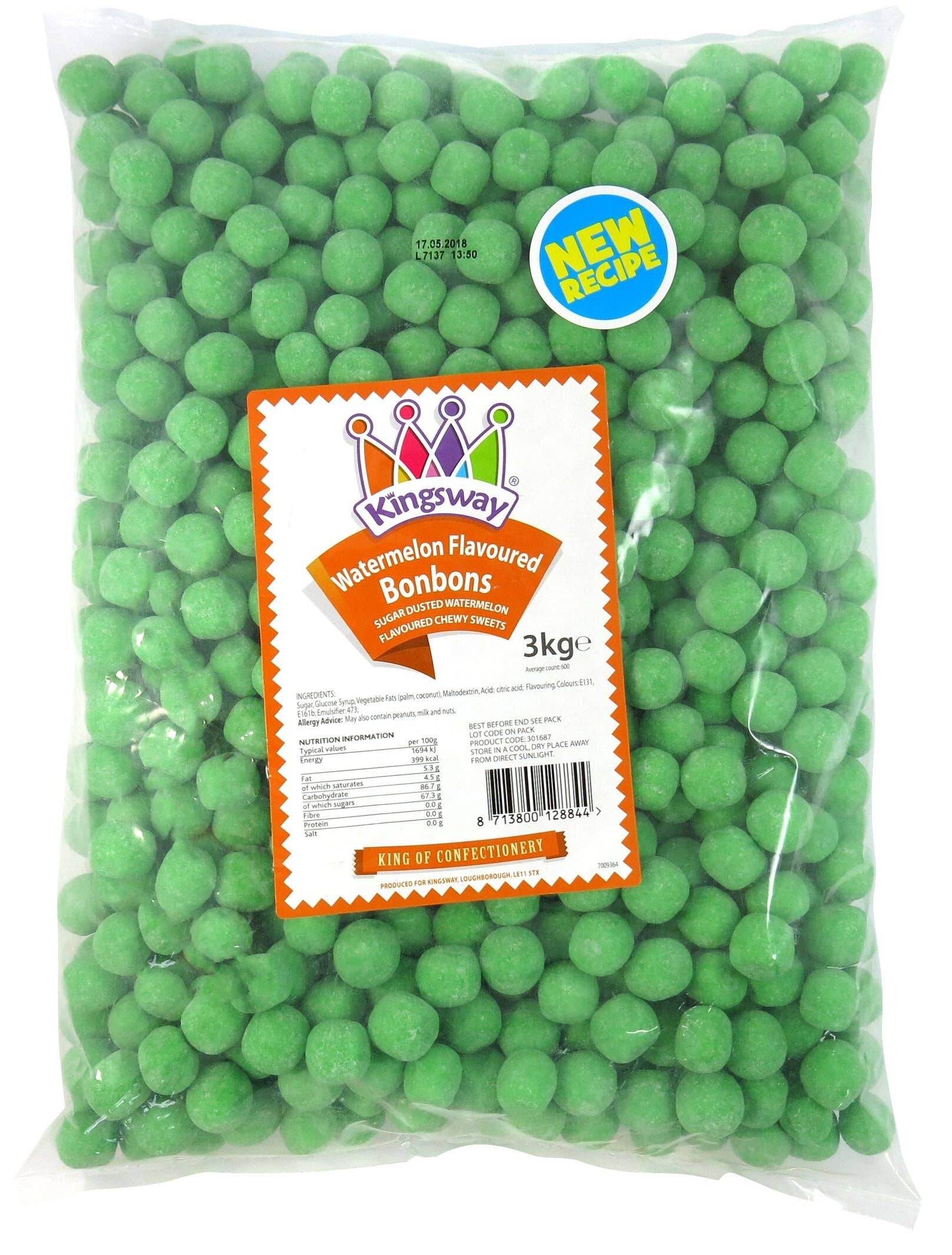 Gaffney's Sweets & Treats Wholesale - Vente Bonbons durs - Bonbons à la pastèque végétariens Kingsway 3kg1
