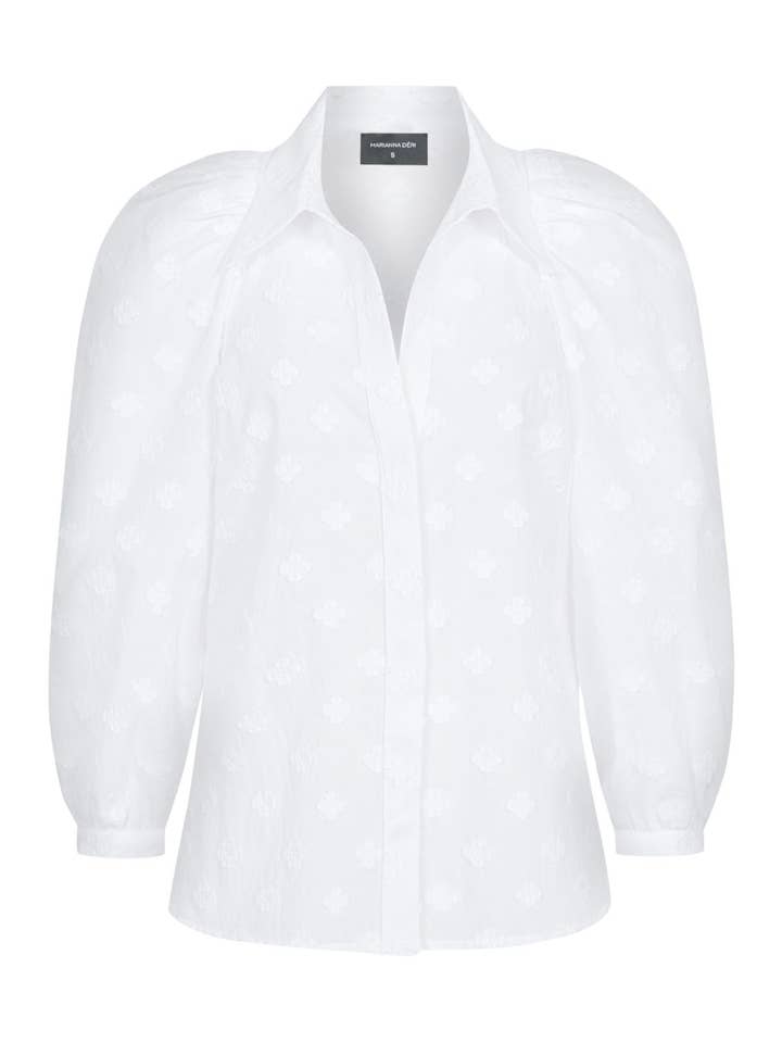 Blusa con flores tejidas para venta al por mayor de Marianna Déri GmbH