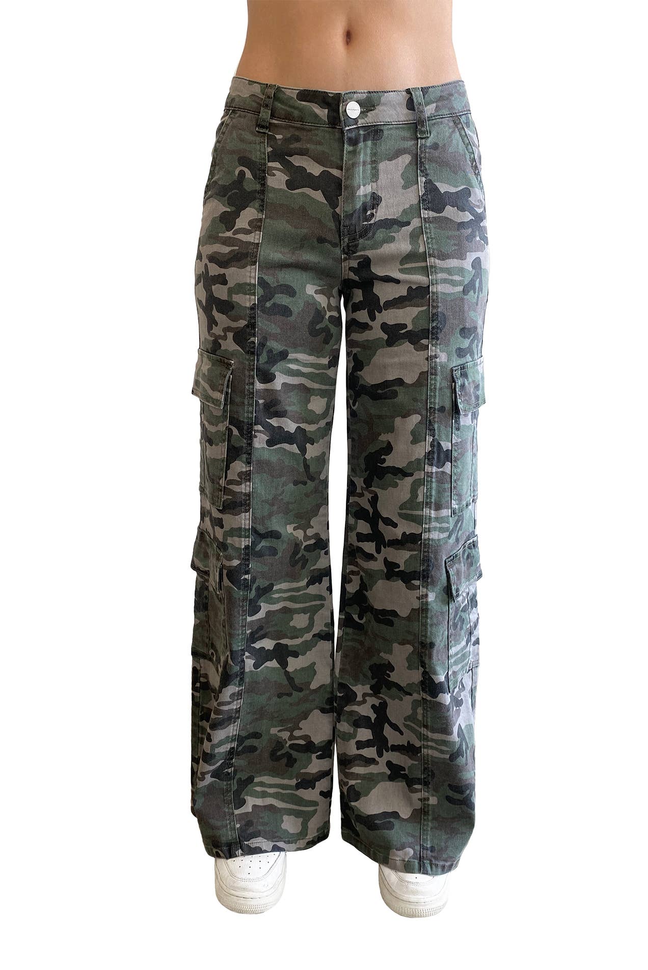 Prosperity Denim - Wholesale Pants - Women's - BEST SELLER Gina Cargo Straight in Camo