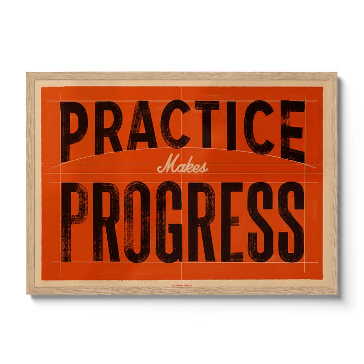 Telegramme Paper Co. - Wholesale Art Print - Practice Makes Progress7