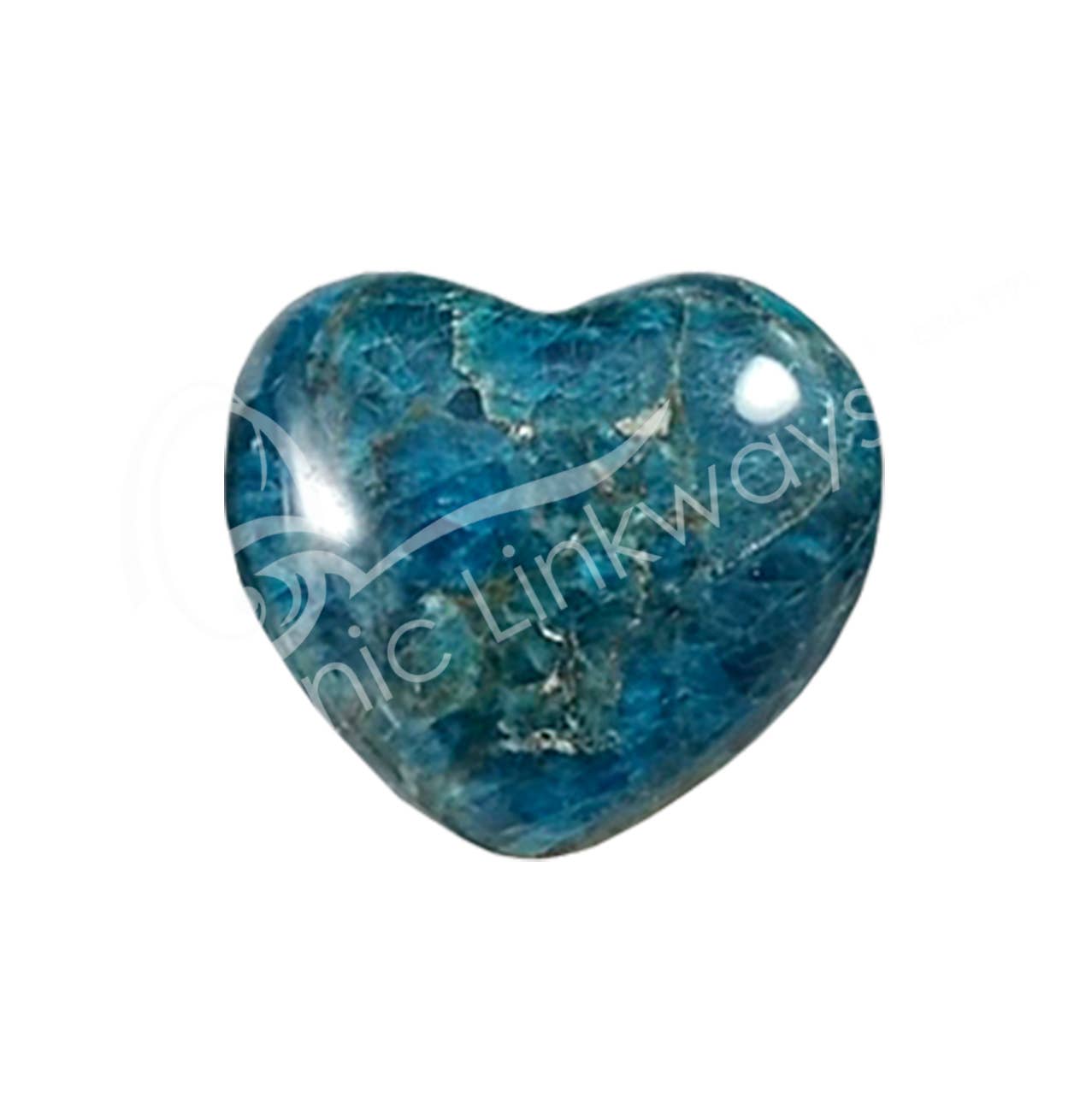 Oceanic Linkways Inc - Wholesale Spirituele steen/kristal - (PC)HART - APATIET, BLAUW 1,5 X 1,75"0