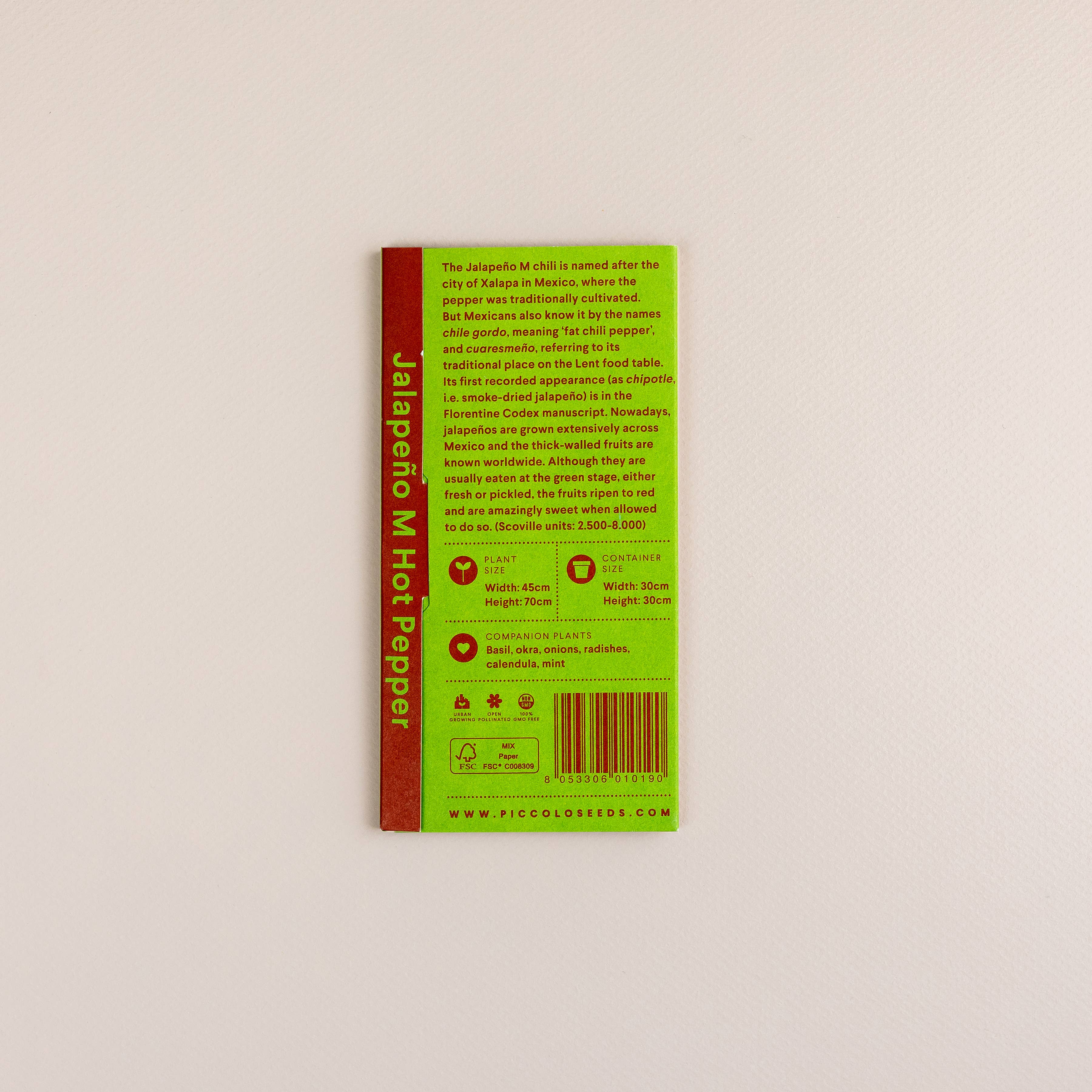 Piccolo Seeds - Wholesale Plant Seeds - Hot Pepper Jalapeño M2