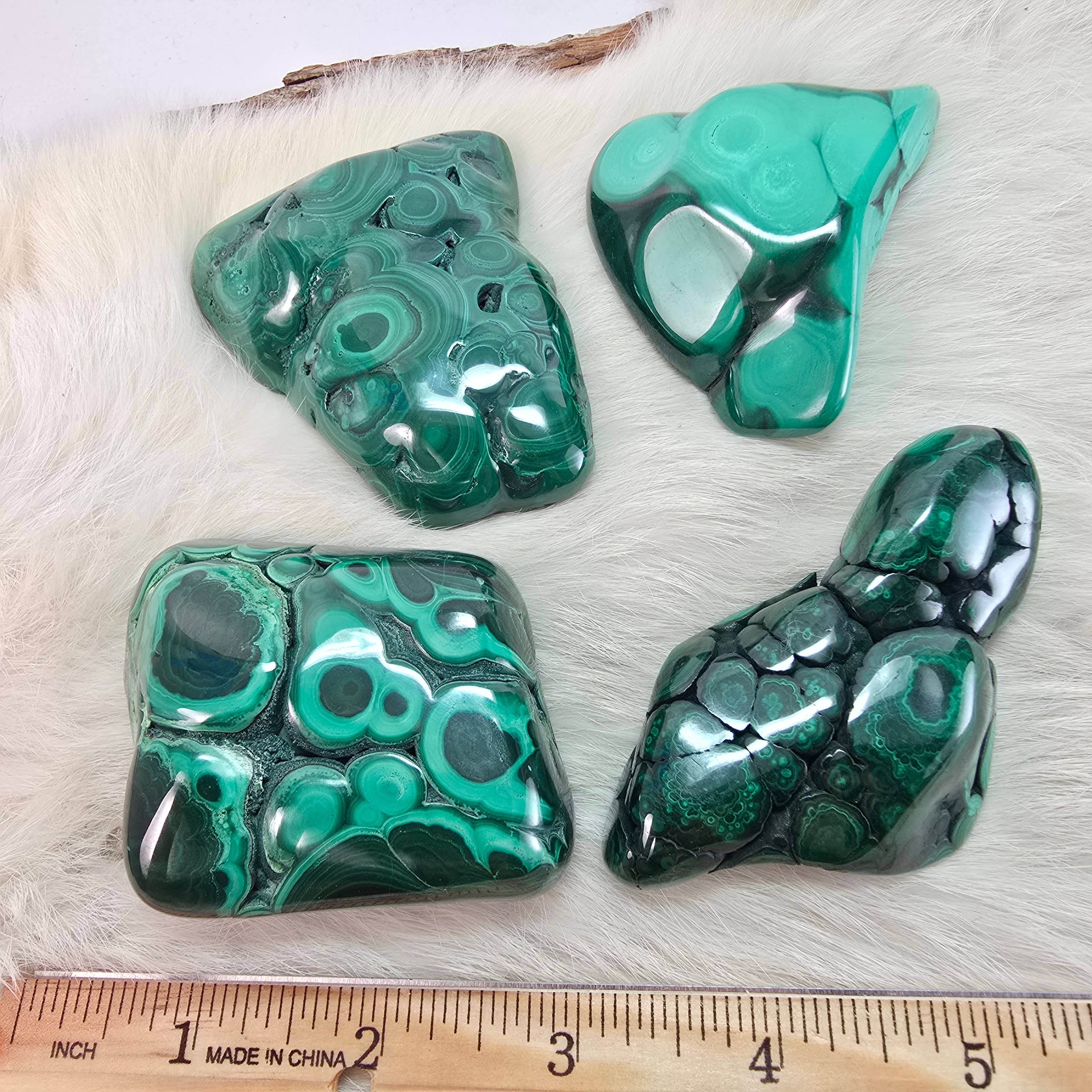 Aquamarine Daydream Wholesale - Wholesale Spiritual Stone/Crystal - 4pc Malachite Polished Freeforms ~ Pick Your Lot ~ Crystals4