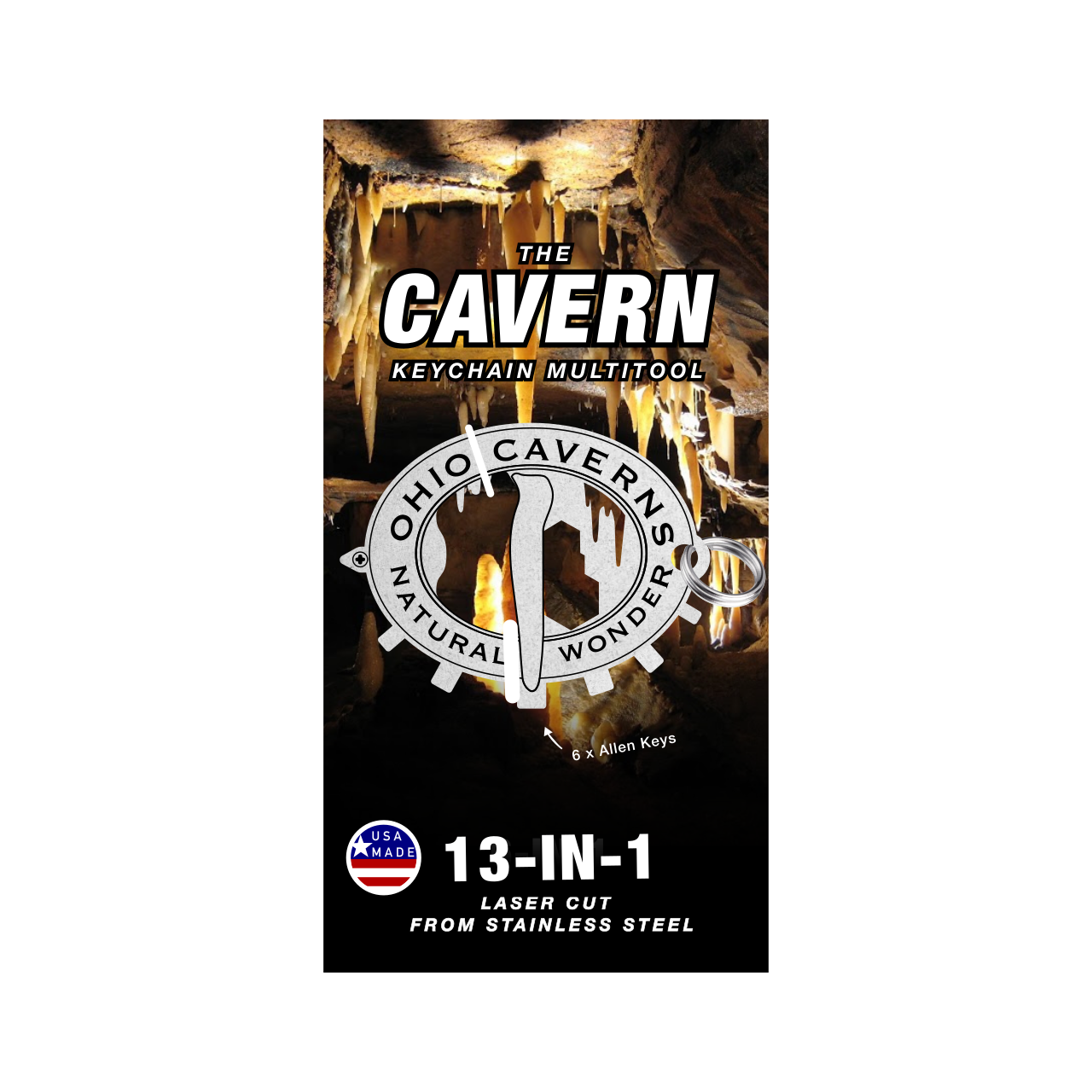 Zootility - Vente Porte-clés – unisexe - Porte-clés personnalisé, outil multifonction 12 en 112