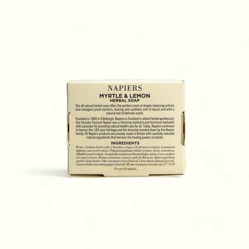 Napiers - Wholesale Bar Soap - Napiers Myrtle & Lemon Soap Bar1