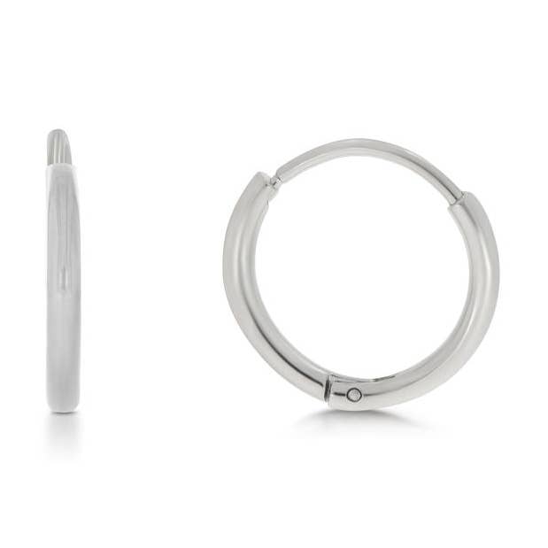 Huggie Hoop Silver Örhängen för wholesale av Hey Harper