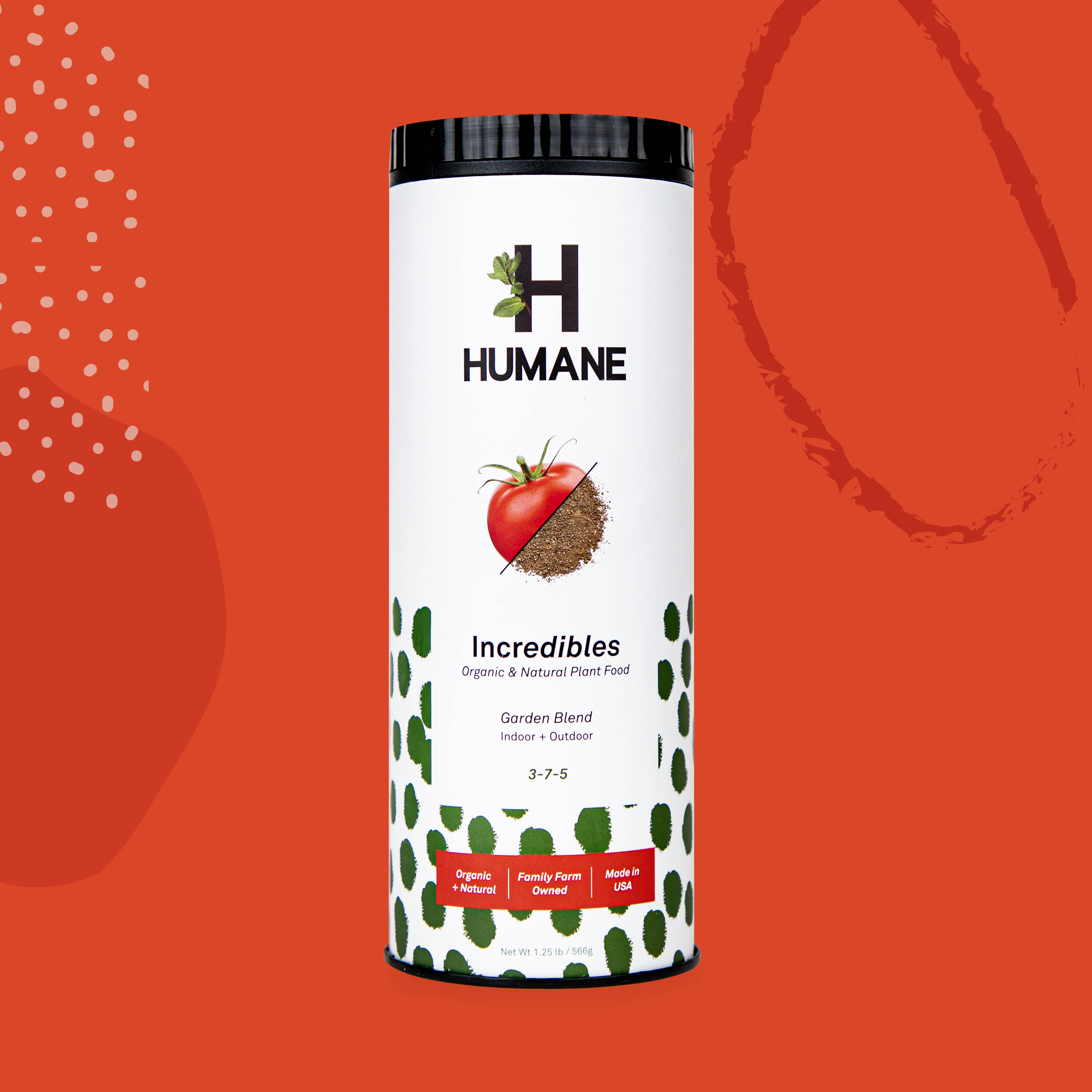 Humane – wholesale Gödsel – Superhjältarna ekologisk växtmat, 1,25 lb Shaker1