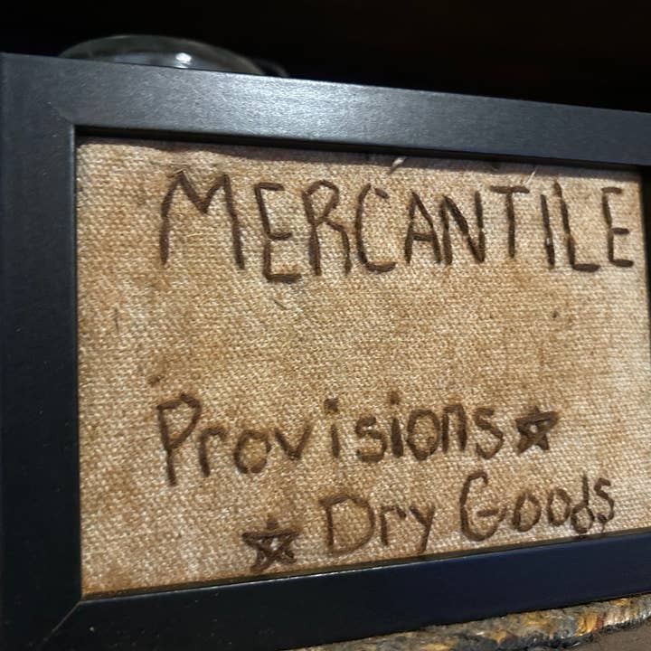 Mercantile Primitive Handmade Sampler for wholesale by Colonial House Primitives