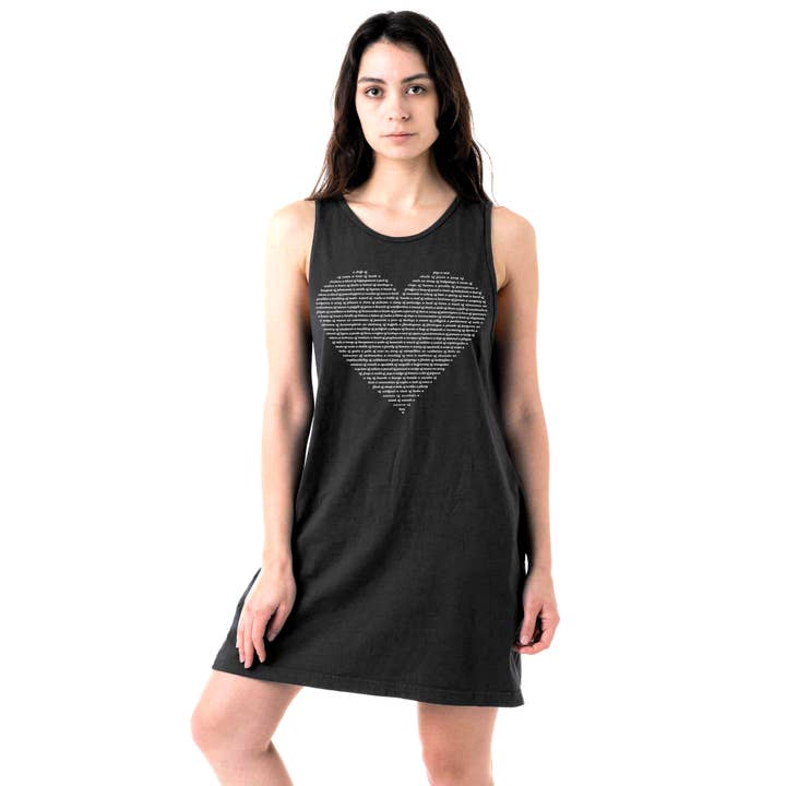 Animal Lover Black Pocket Heart Dress for wholesale by Xenotees