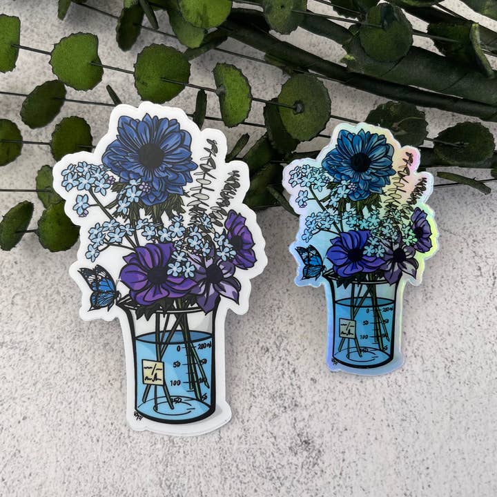 Everyday H2O - Vente Autocollant - Autocollant fleur, autocollant scientifique, bouteille d'eau et autocollant pour ordinateur portable2