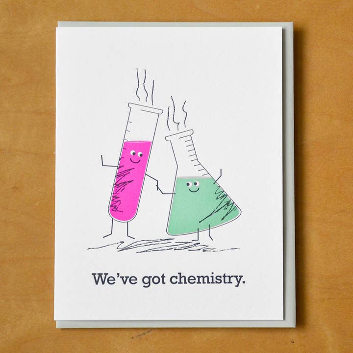 Carte de vœux W've Got Chemistry pour la vente par McBitterson's