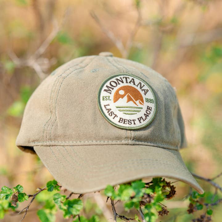 Last Best Place Relaxed Twill Hat in Army and other Purchase Wholesale army hats. Free Returns & Net 60 Terms on Faire trending on Faire.