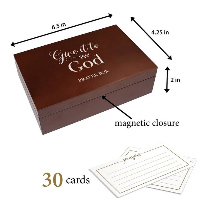 Lillian Rose - Vente Cartes religieuses - Lillian Rose Boîte de prière Give it to God avec 30 cartes de prière1