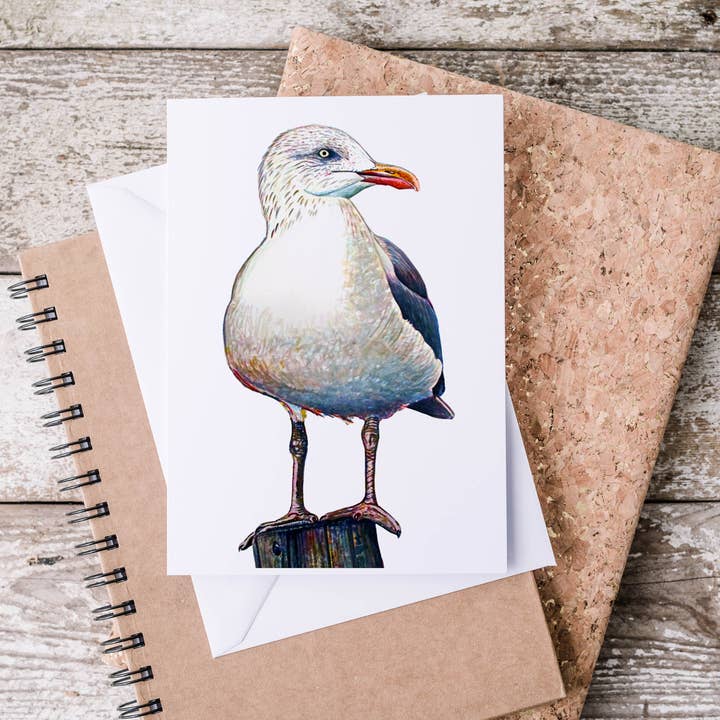Carte de vœux Sea Gull Artwork 5x7 pour la vente par The Ship's Hold