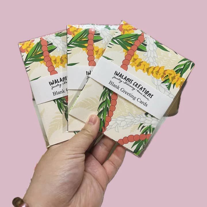 Iwalanis Creations - Wholesale Everyday Greeting Card - Blank Greeting Cards- A Lei For Mama