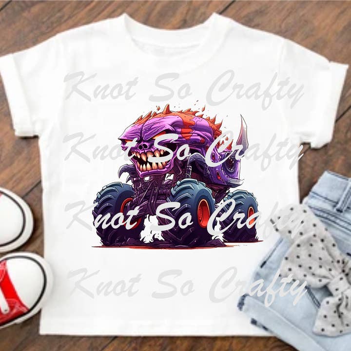 monster truck - kids <2519> for wholesale by Knot so crafty