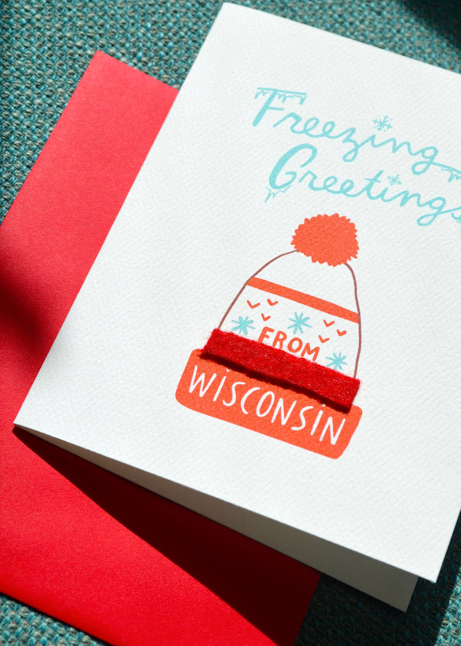 Cracked Designs - Wholesale Season's Greetings Card - Freezing Greetings1