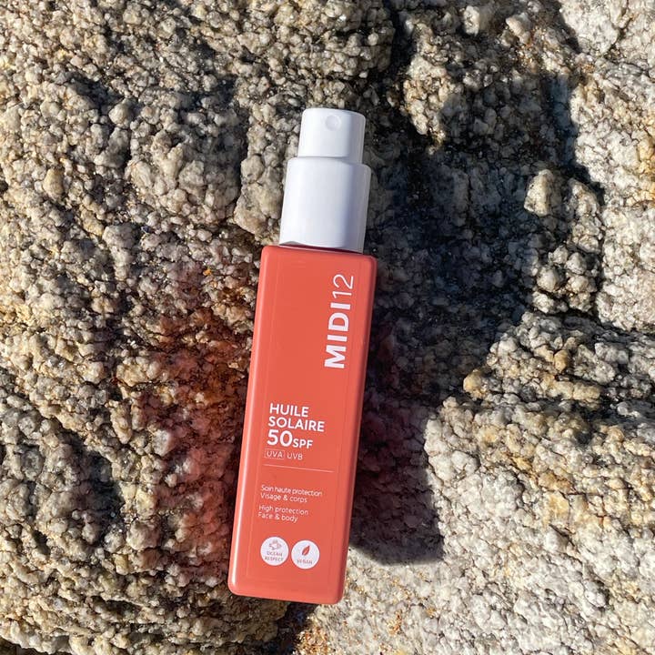 MIDI12 - Venta al por mayor Protector solar - Aceite de protección solar SPF 50 - 150 ml - rostro y cuerpo