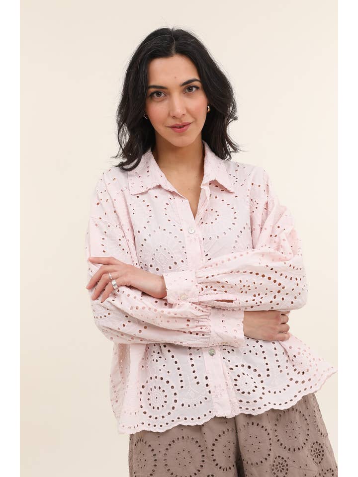 LÉA & LUC - Wholesale Button Down Shirt - Women's - 100% Cotton Shirt REF. 20288