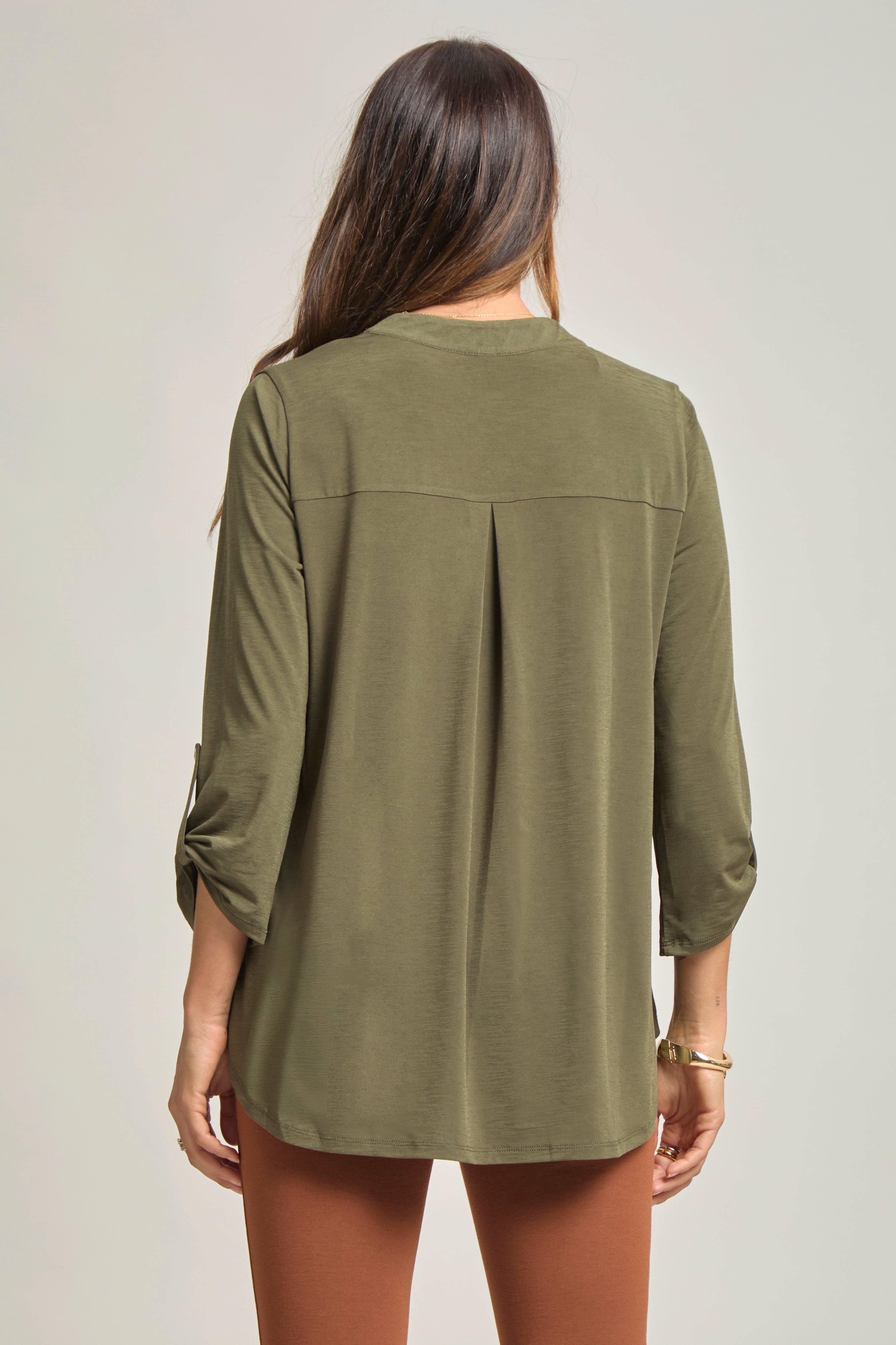 Dear Scarlett - Vente Chemisier – femme - Blouse Lizzy à manches 3/4, pratique pour le voyage9