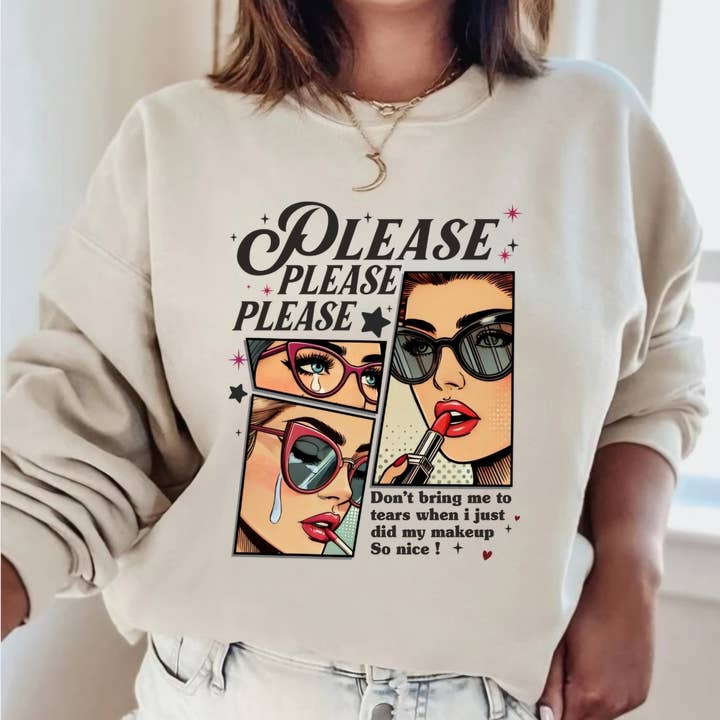 Sweatshirt de maquillage pour la vente par Lush Designs
