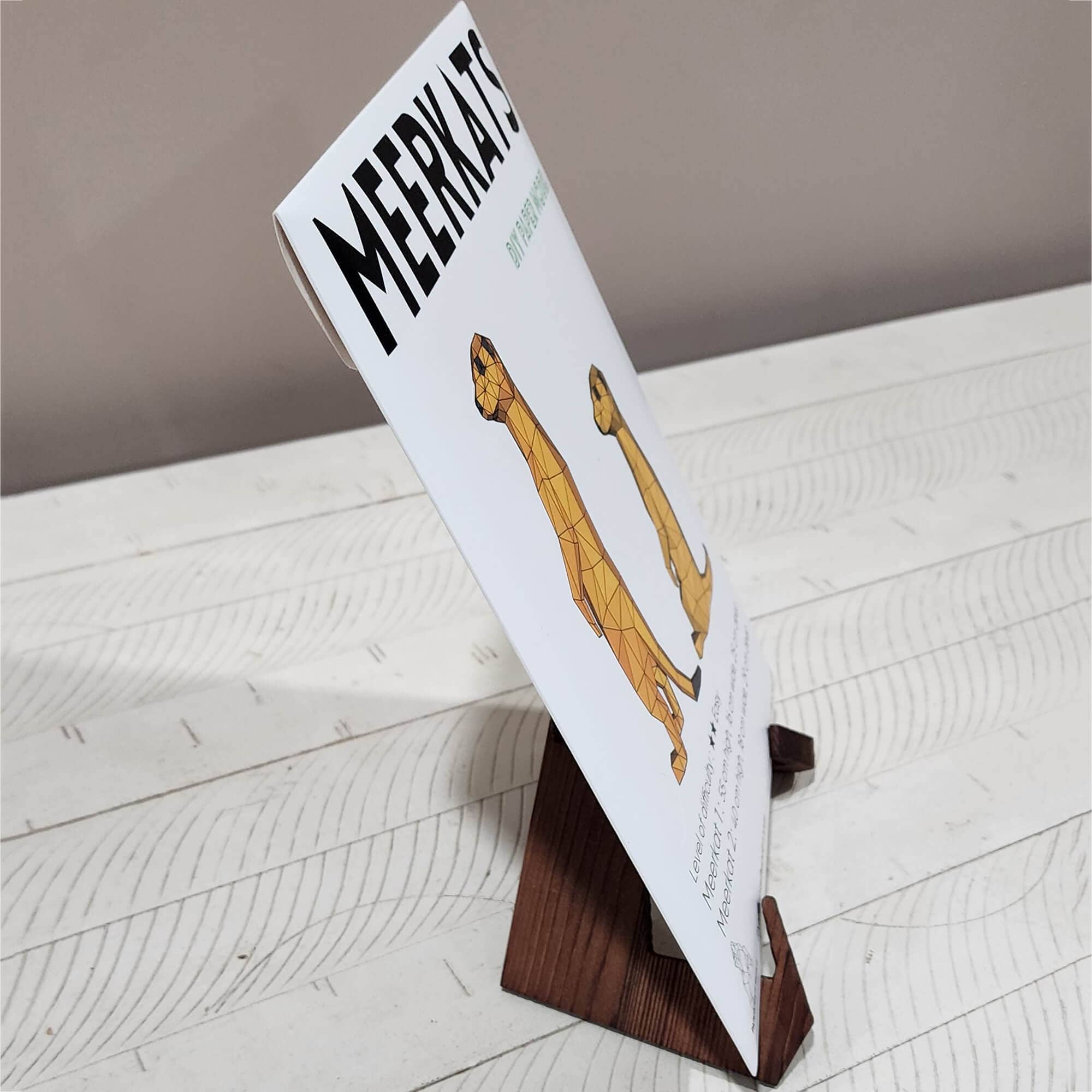 PAPERCRAFT WORLD - Vendita all'ingrosso Kit per lavoretti fai da te - Modello Origami Meerkats 3D Paperart11