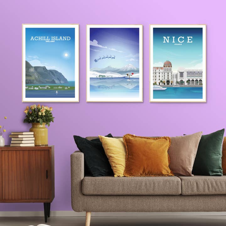 Hillview Prints – wholesale Art print – Achill Island Print, County Mayo Poster3