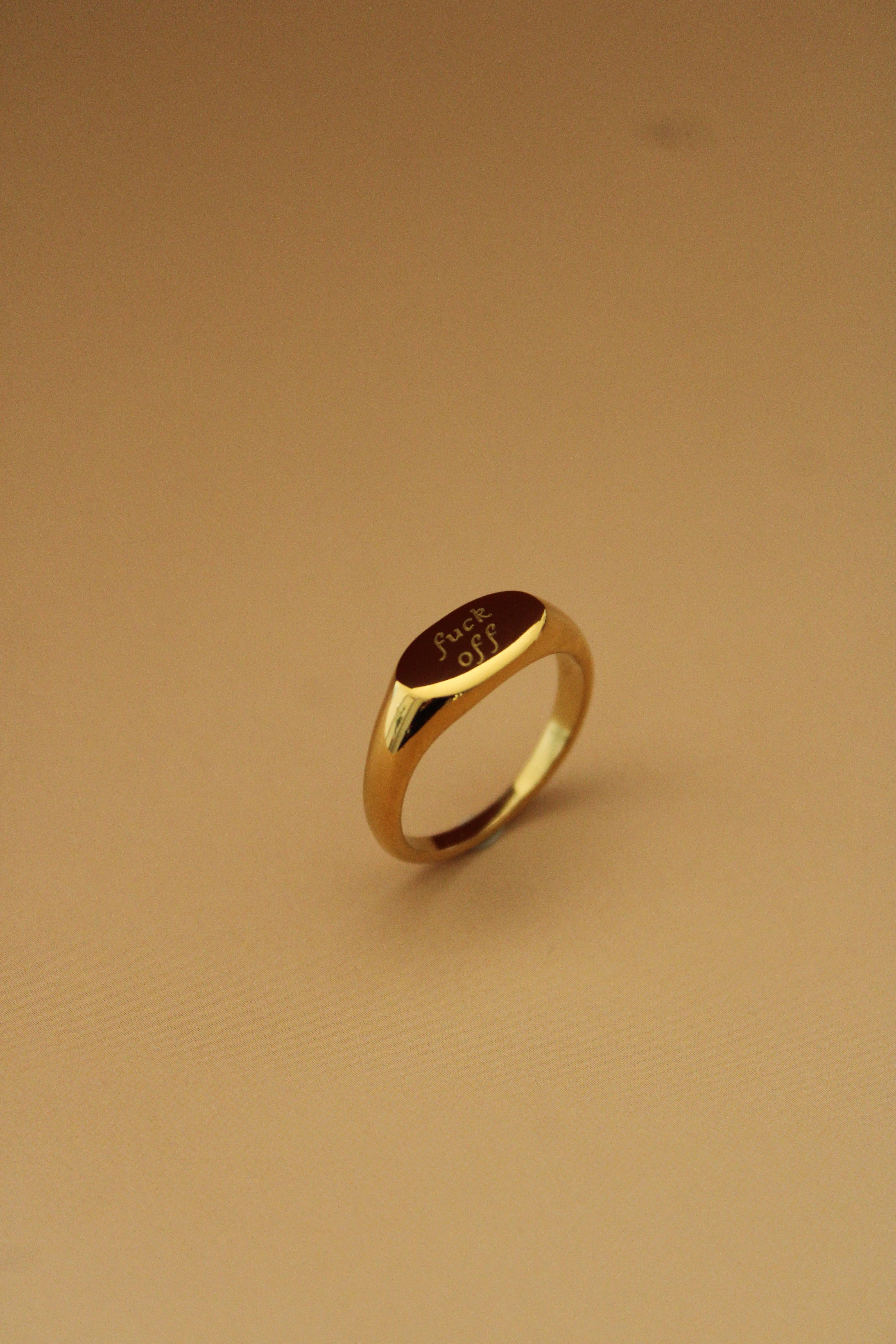 24th & Gold - Wholesale Band/Stacked Ring - F*ck Off Ring3
