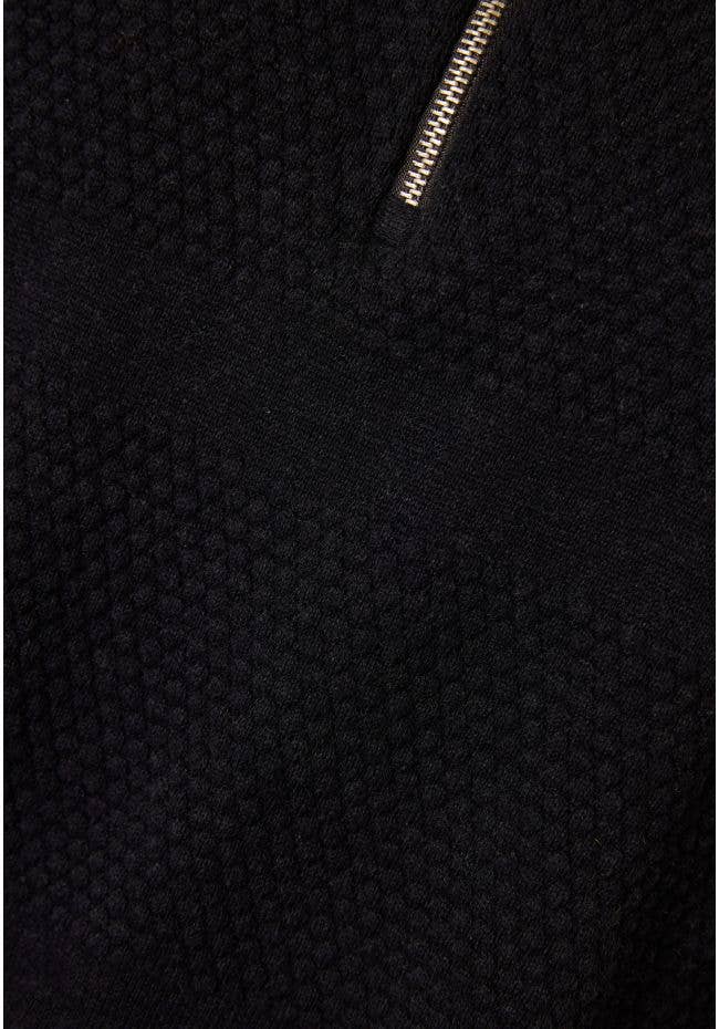 Funky Buddha - Vendita all'ingrosso Maglione tricot - Uomo - Pullover da uomo con mezza zip e motivo a cialda5