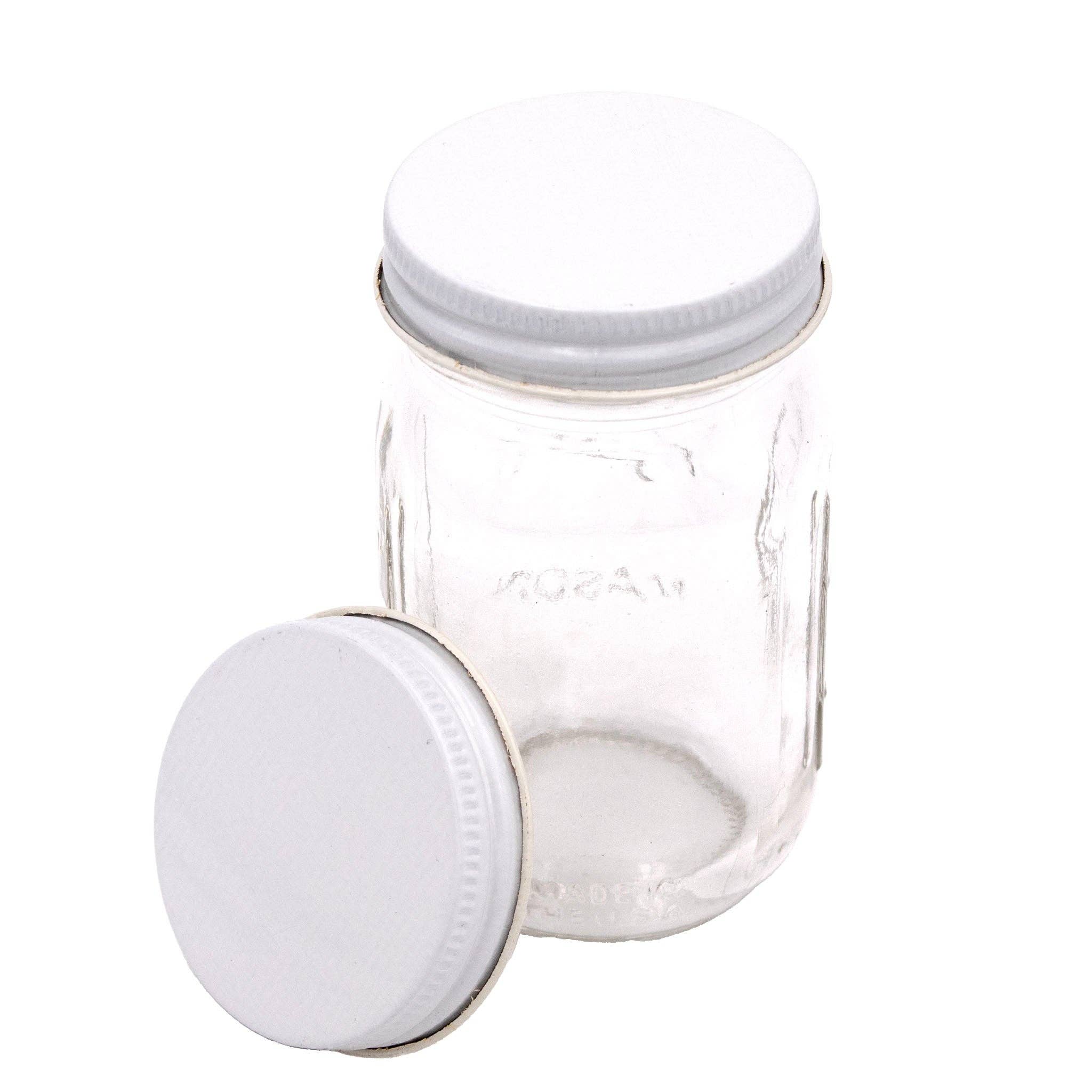 Mason Jar Lifestyle - Vente Rangements/organisateurs de cuisine - Lot de 4 couvercles pour bocaux à épices/mini bocaux de 4 oz1