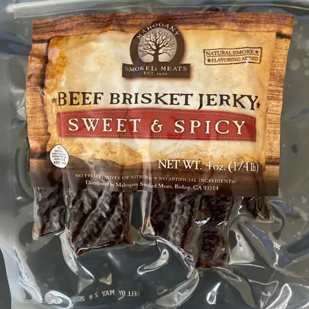 Mahogany Smoked Meats - Wholesale Jerky - Sweet N' Spicy Brisket Jerky - All-Natural, 4oz6