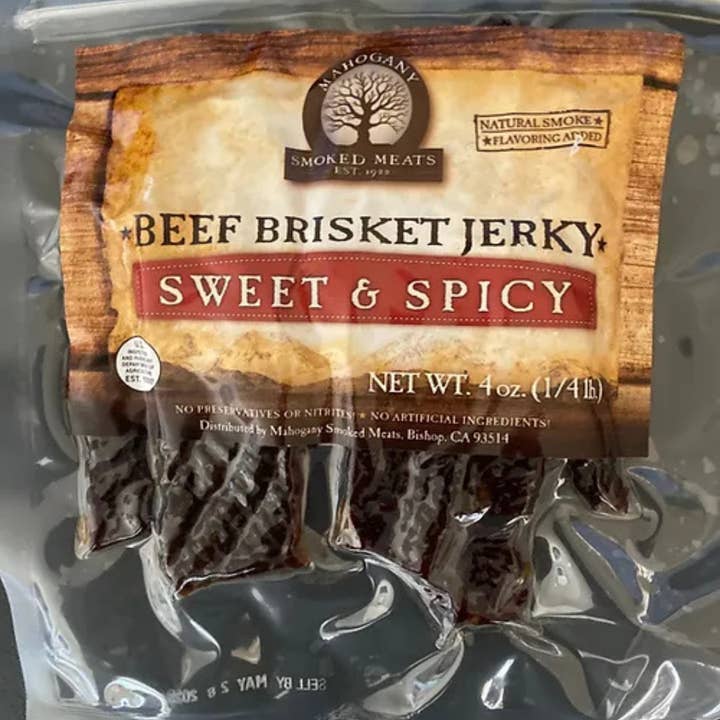 Mahogany Smoked Meats - Wholesale Jerky - Sweet N' Spicy Brisket Jerky - All-Natural, 4oz6