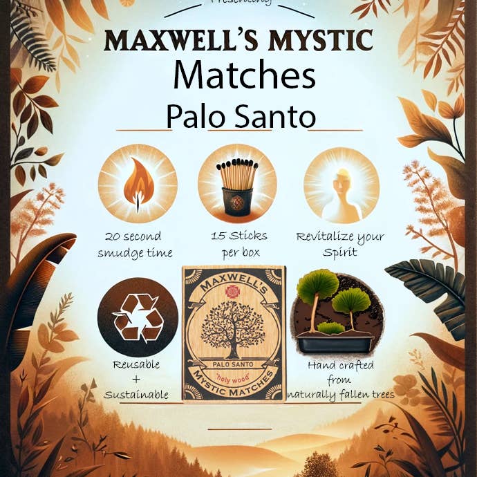 Maxwell's Mystic Matches - Wholesale Matches - Palo Santo Matches7